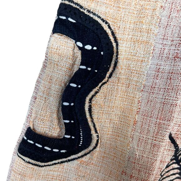 Embroidered woven ethnic boho tunic kaftan dress - Picture 6 of 11